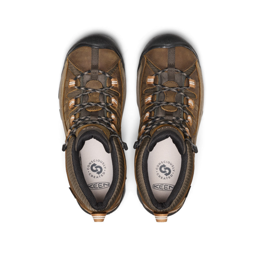 Mens Targhee II Waterproof Mid Wide Black OliveChipmunk