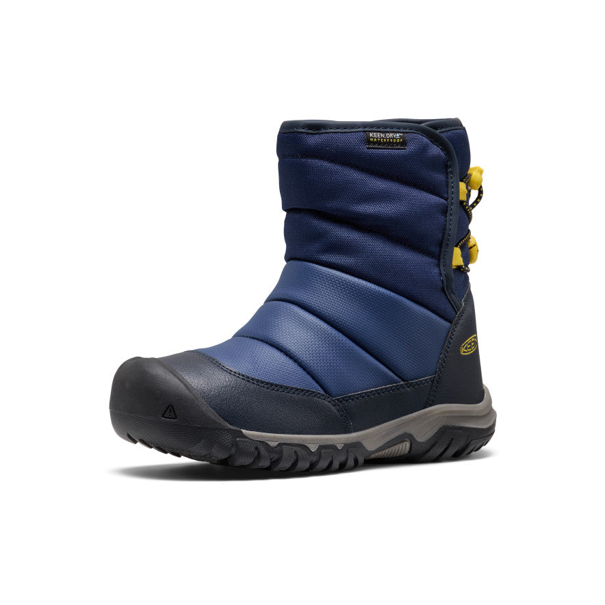 Big Kids Puffrider Waterproof Winter Boot Naval AcademyMango Mint