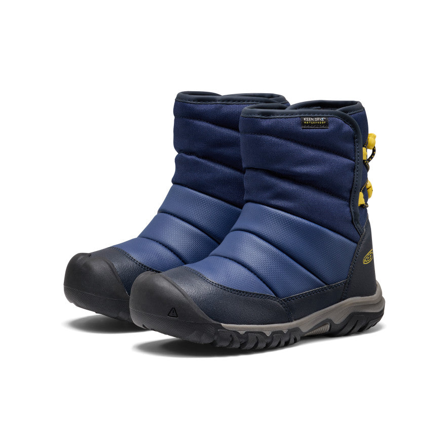 Big Kids Puffrider Waterproof Winter Boot Naval AcademyMango Mint