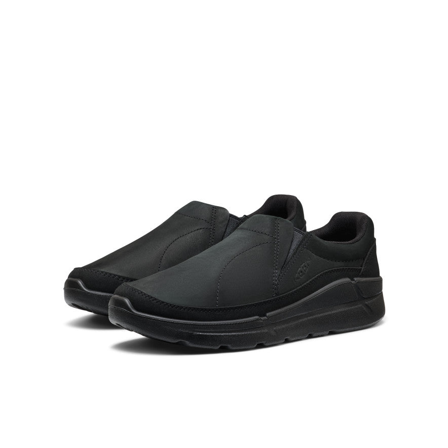 Mens KM2 Leather Slip-On BlackBlack