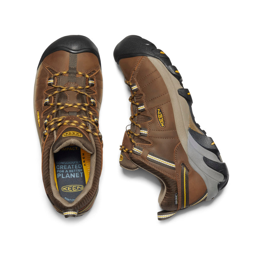 Mens Targhee II Waterproof Wide Cascade BrownGolden Yellow
