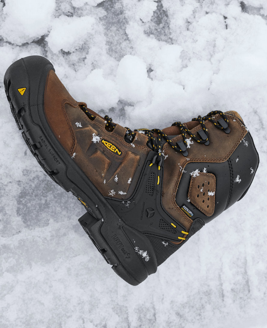 Mens Dover 8 Waterproof Boot Carbon Toe Dark EarthBlack
