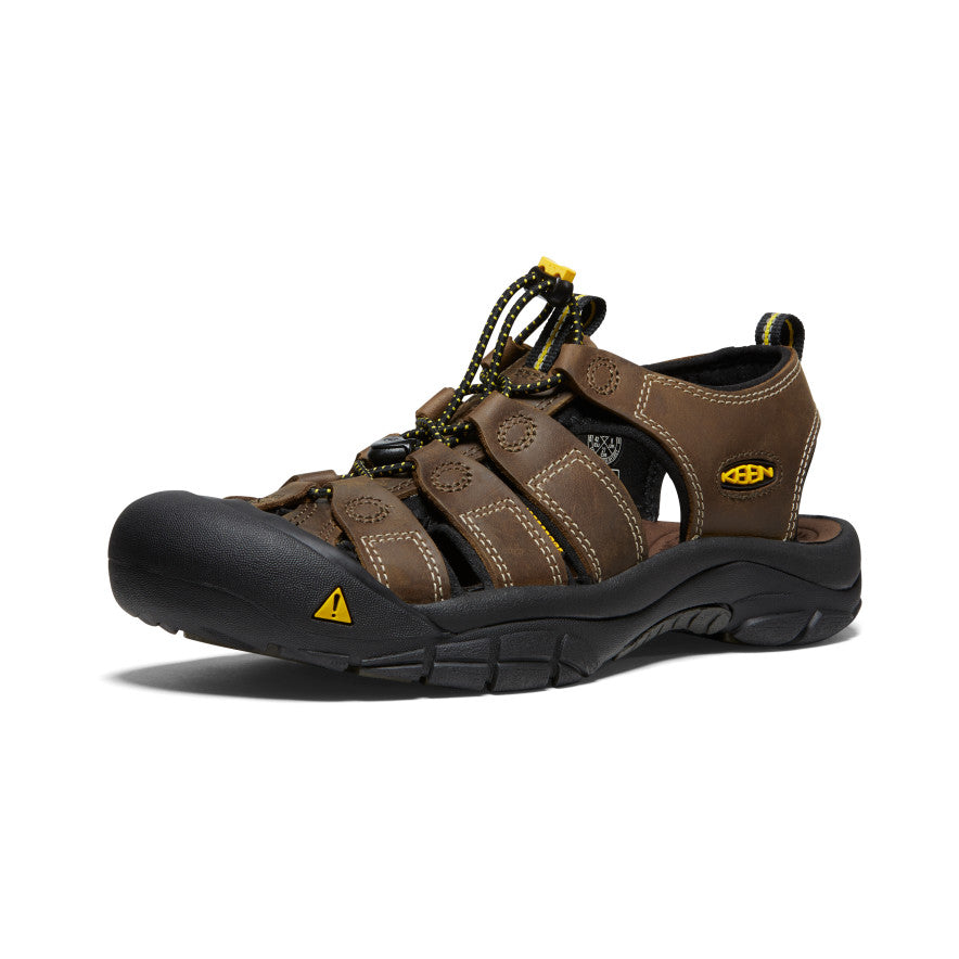 Mens Newport Leather Sandal Bison