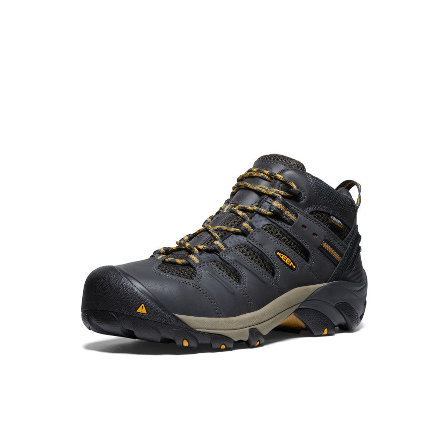 Mens Lansing Mid Waterproof Steel Toe RavenTawny Olive