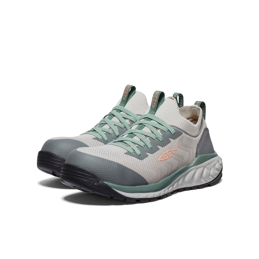 Womens Arvada Shift Work Sneaker Carbon Toe Steel GreyGranite Green