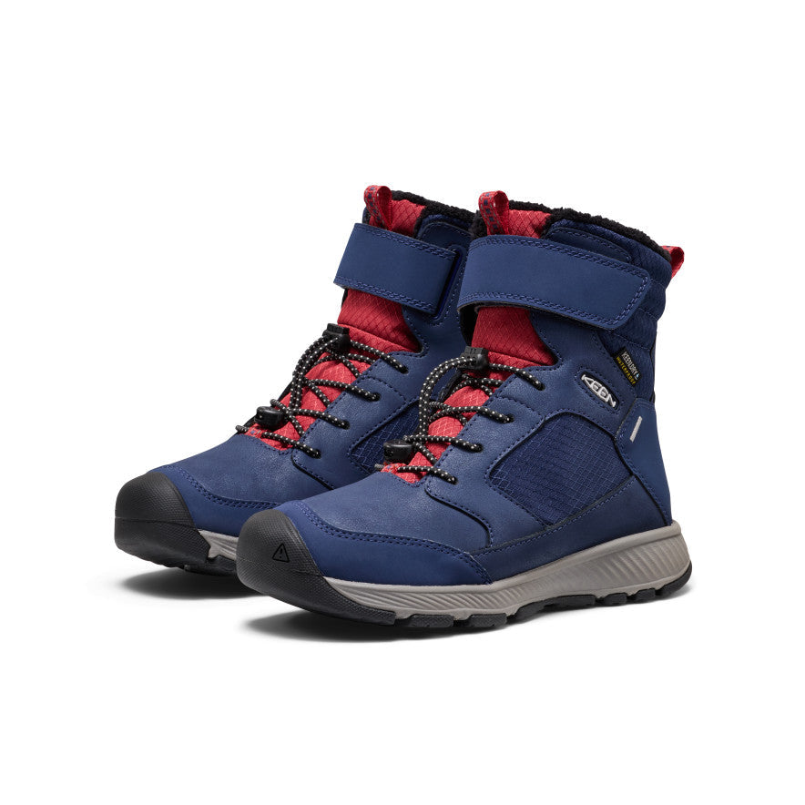 Big Kids Skua Waterproof Winter Boot Naval AcademyGarnet