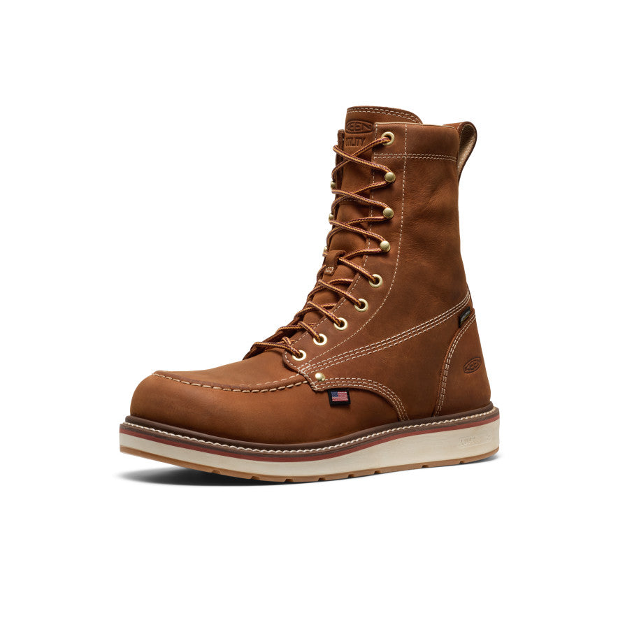 Mens Liberty 8 Waterproof Boot Soft Toe Leather BrownBirch