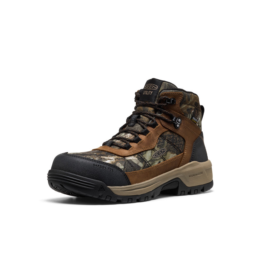 Mens Skokie Waterproof Work Boot Carbon Toe CamoBlack