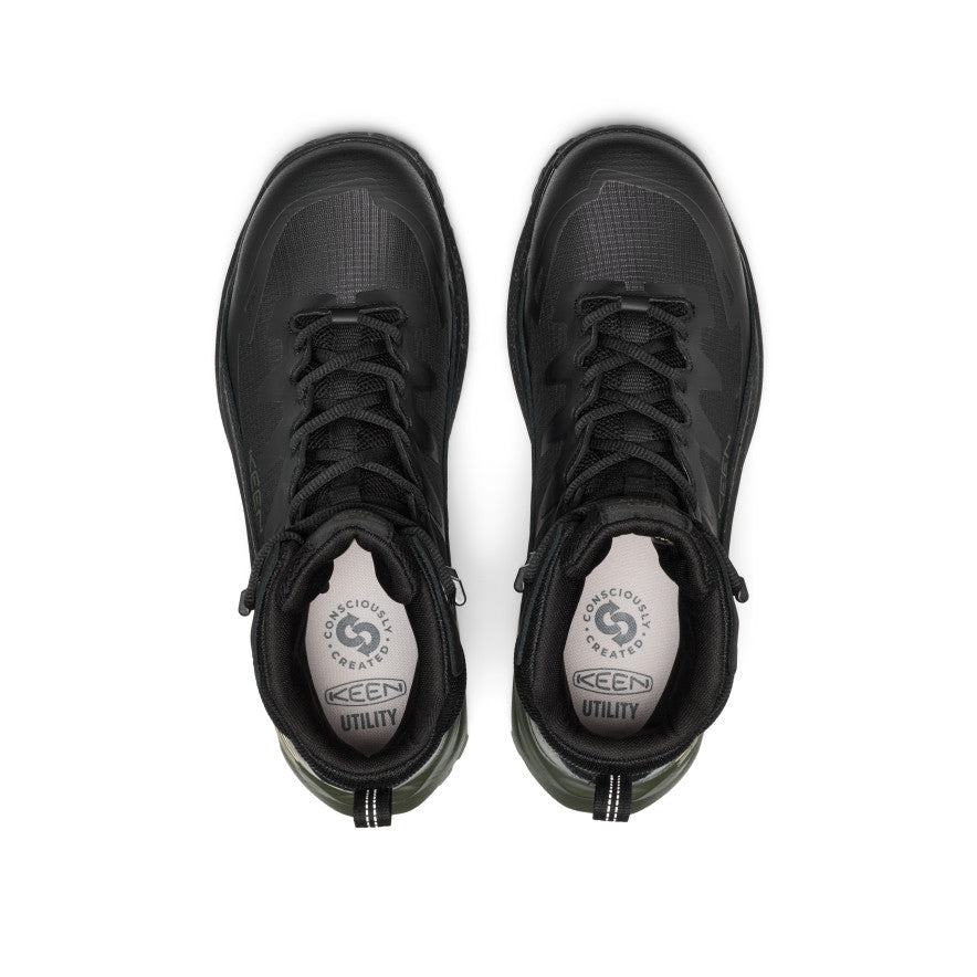 Mens Targhee Blur Waterproof Work Boot Carbon Toe Forest NightBlack