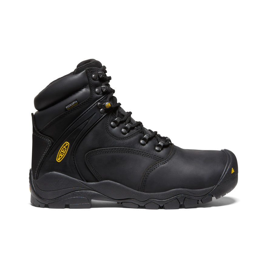 Mens Louisville 6 Waterproof Boot Steel Toe Black