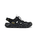 Mens Hyperport Fisherman Leather Sandal BlackKeen Yellow