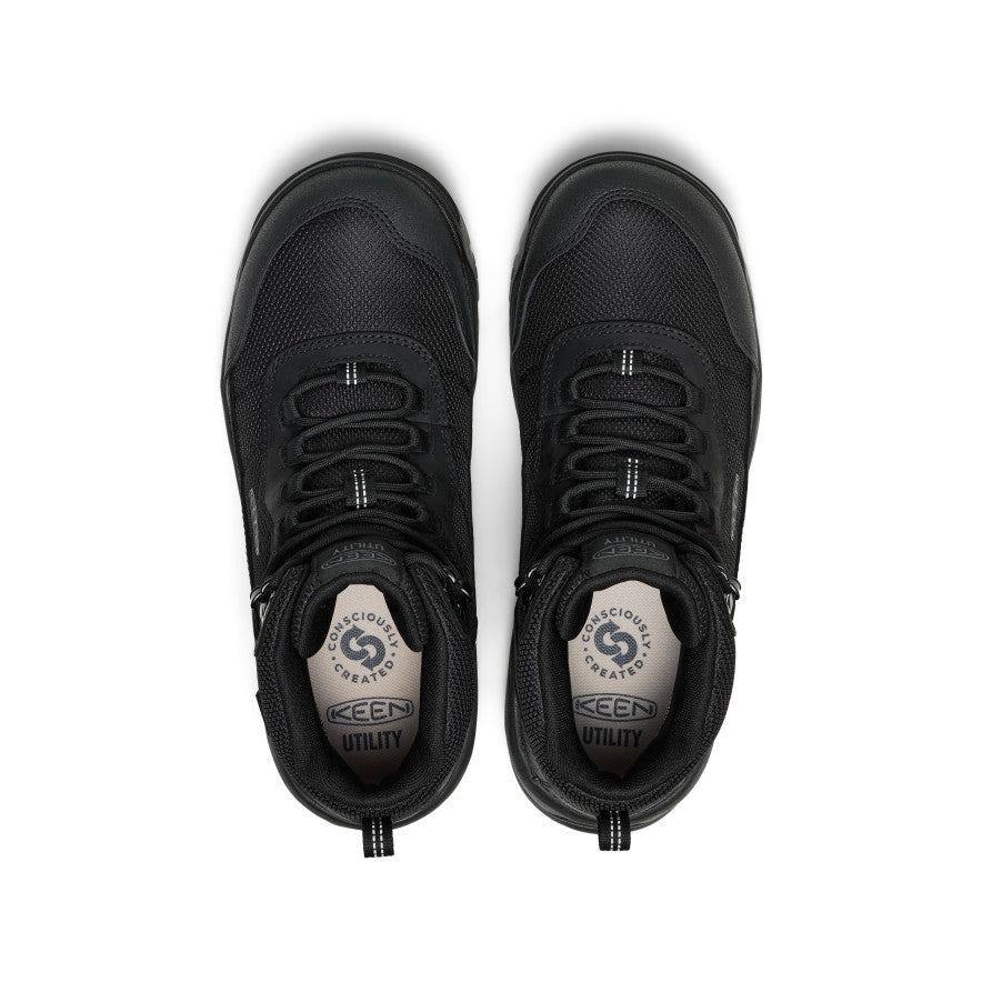 Mens Skokie Waterproof Work Boot Soft Toe BlackBlack