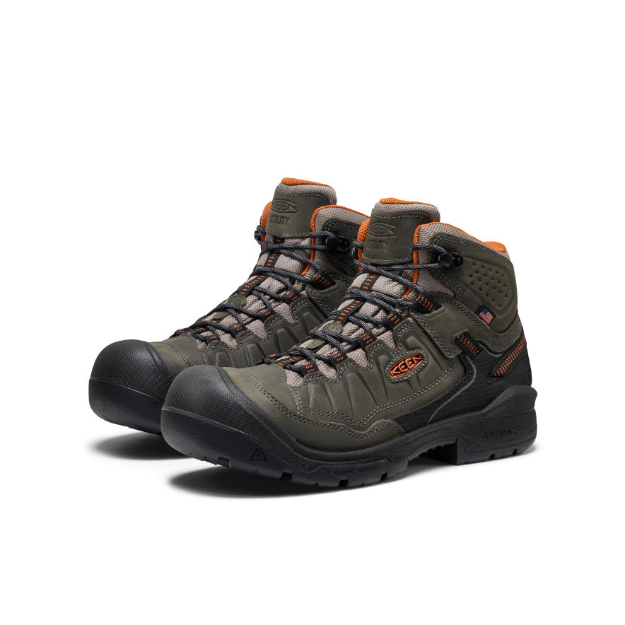 Mens Targhee IV Waterproof Work Boot Carbon Toe MagnetBlack