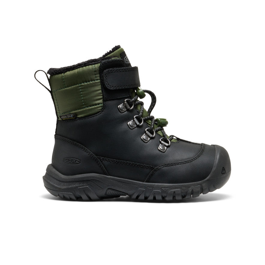 Little Kids Kanibou Waterproof Winter Boot BlackBronze Green