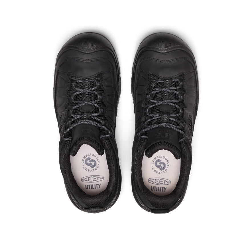 Mens Targhee IV Waterproof Work Shoe Soft Toe BlackBlack