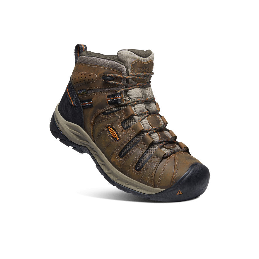 Mens Flint II Waterproof Mid Soft Toe Black OliveBrindle