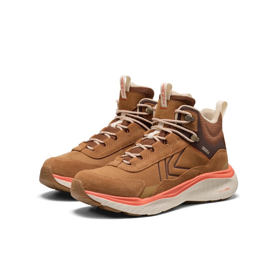 Womens Leiki Waterproof Leather Hiking Boot ChipmunkBirch