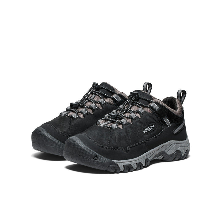 Big Kids Targhee IV Waterproof Hiking Shoe BlackSteel Grey