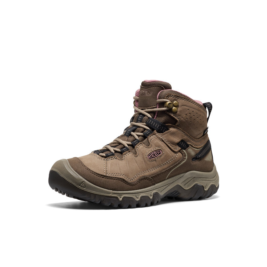 Womens Targhee IV Wide Waterproof Hiking Boot BrindleNostalgia Rose