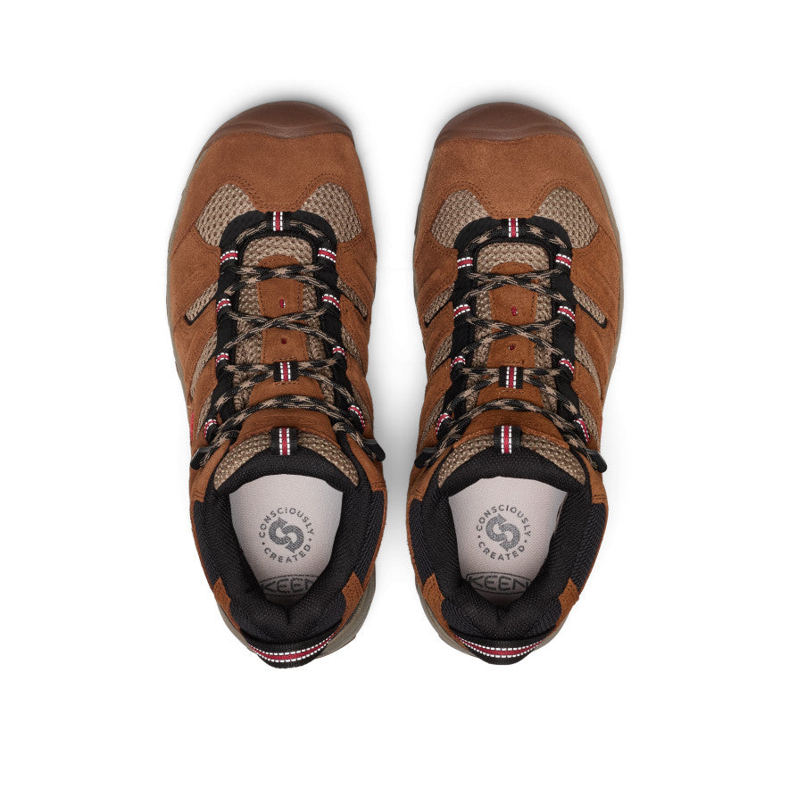 Mens Koven Waterproof Hiking Boot BisonMars Red