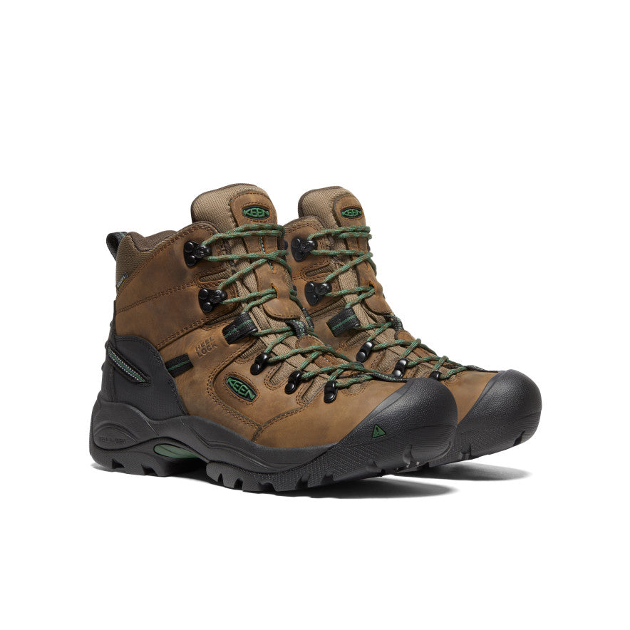 Mens Pittsburgh Energy 6 Waterproof Boot Soft Toe Cascade BrownGreener Pastures