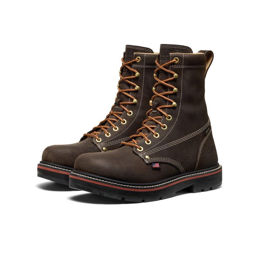 Mens Liberty 8 Waterproof 90 Heel Boot Carbon Toe Coffee BeanBlack