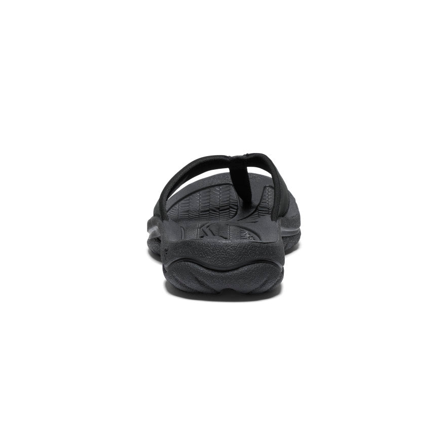 Womens Kona Leather Flip-Flop BlackVapor