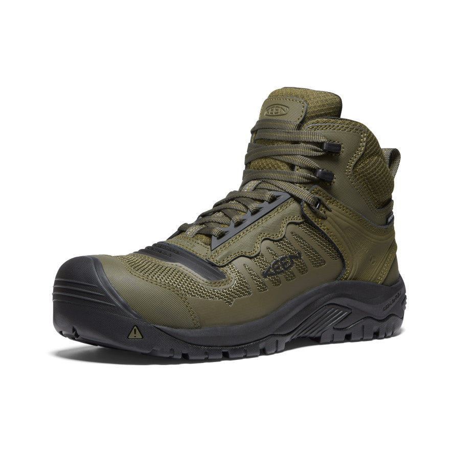 Mens Reno Mid Waterproof Carbon Toe Dark OliveBlack