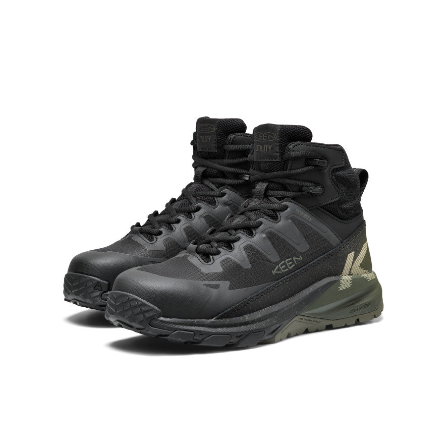 Mens Targhee Blur Waterproof Work Boot Carbon Toe Forest NightBlack