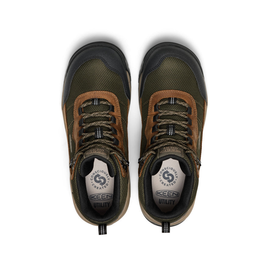 Mens Skokie Waterproof Work Boot Soft Toe Forest NightBlack