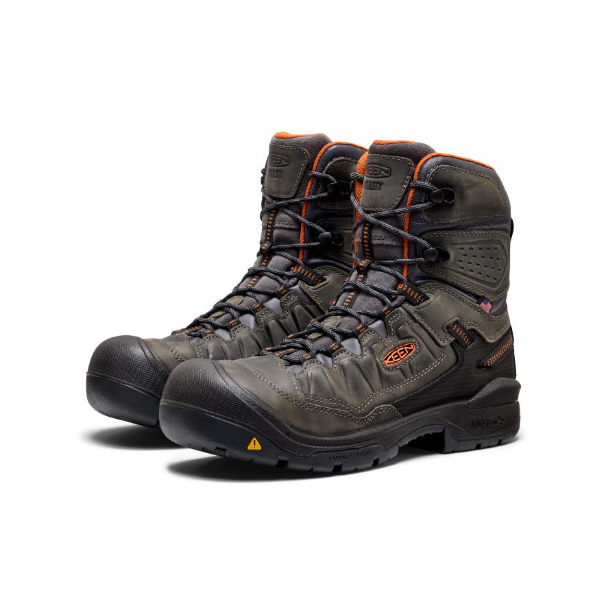 Mens Targhee IV 8 Waterproof Work Boot Carbon Toe MagnetBlack