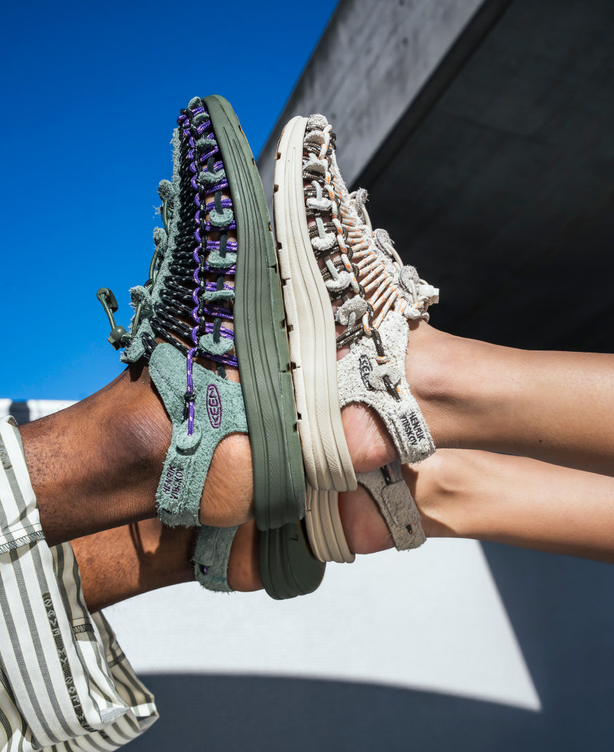 All Gender UNEEK Leather Henrik Vibskov Sneaker Tangerine Cream