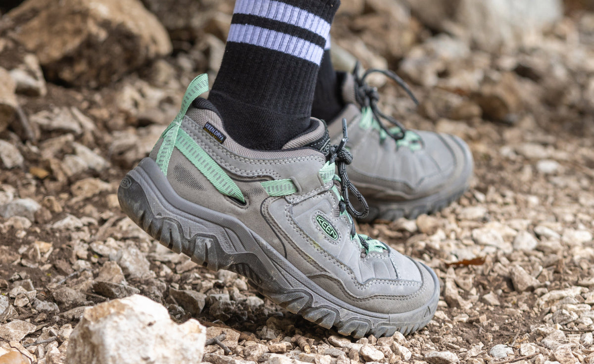 Womens Targhee IV Wide Waterproof Hiking Shoe AlloyGranite Green