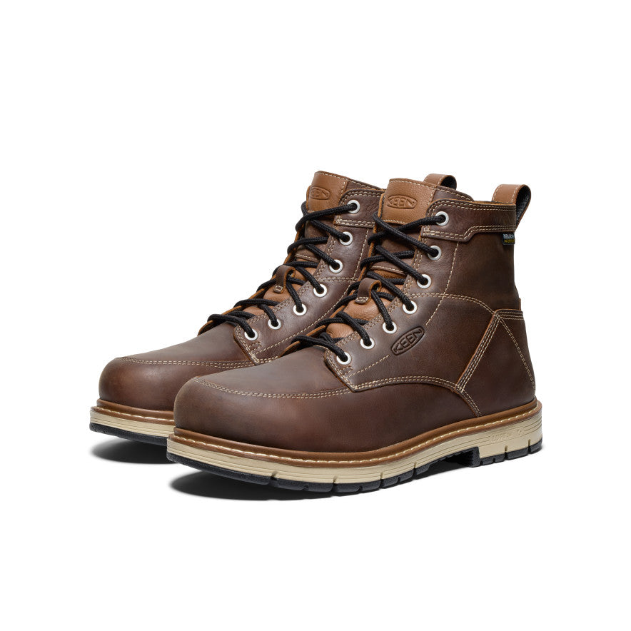 Mens San Jose 6 Waterproof 90 Heel Boot Aluminum Toe BisonBlack