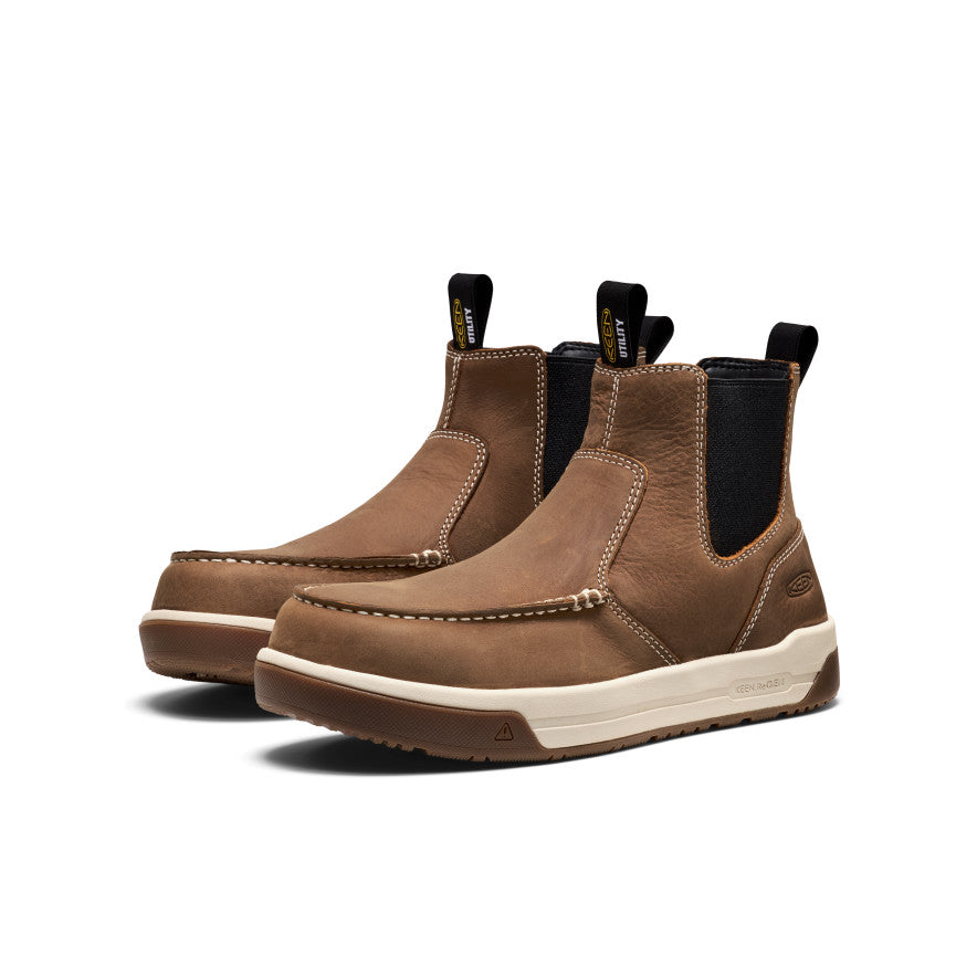 Mens Gibson Chelsea Work Boot Carbon Toe BelgianGum