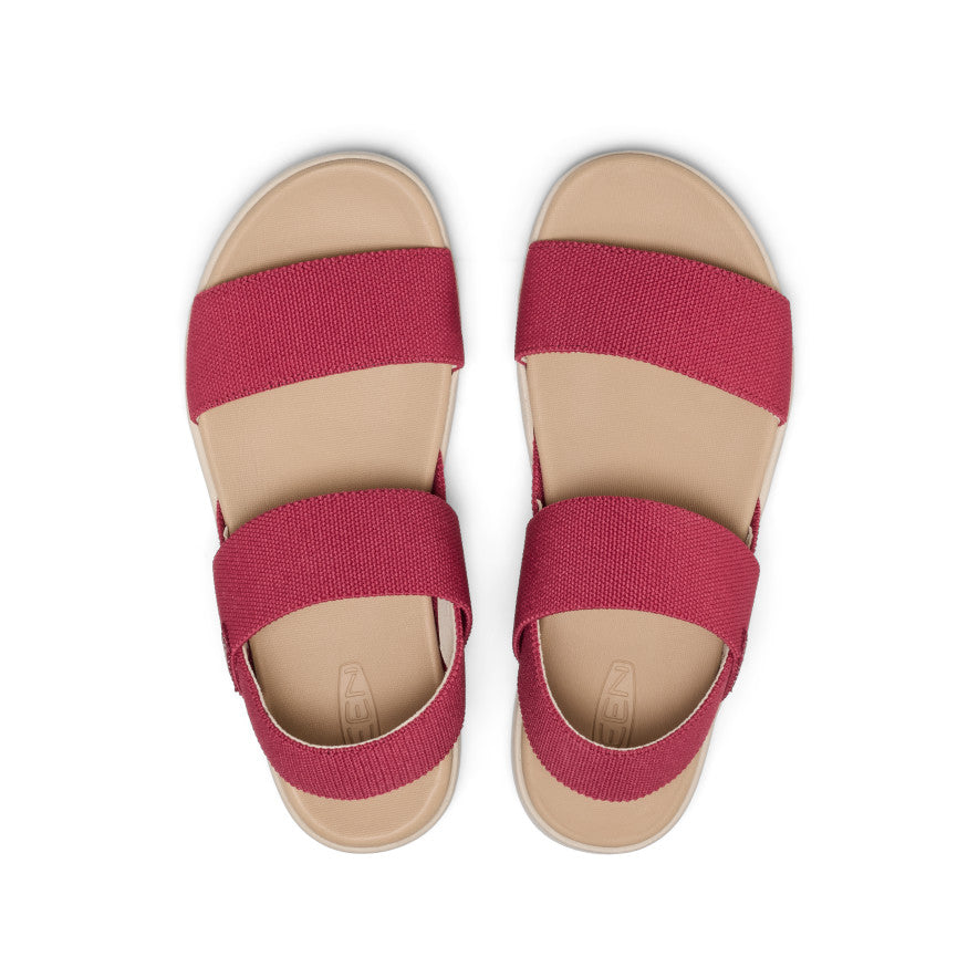 Womens Elle Backstrap Sandal GarnetBirch