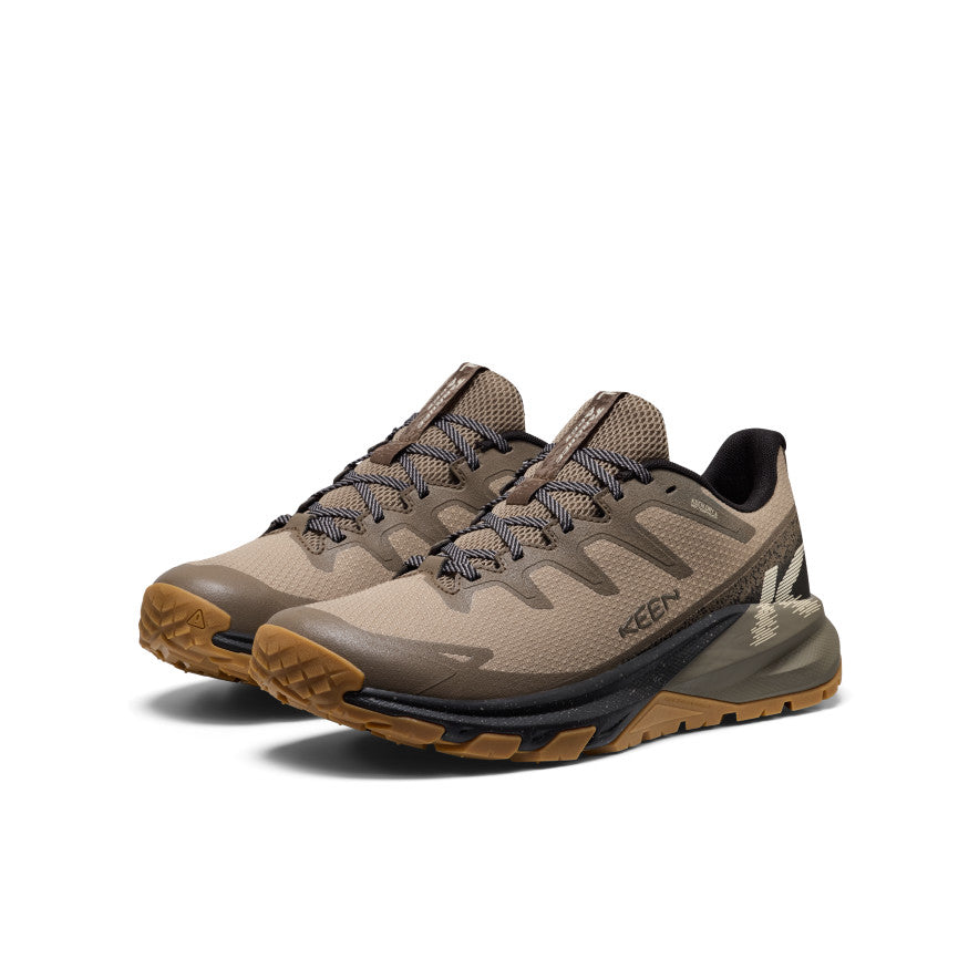 Mens Targhee Apex Wide Waterproof Hiking Shoe BrindleCanteen