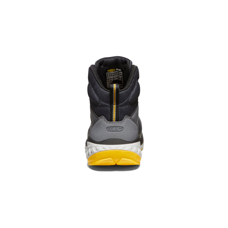 Mens Arvada Mid Work Sneaker Carbon Toe BlackKeen Yellow
