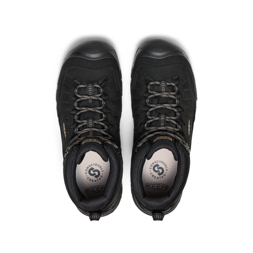 Mens Targhee IV Wide Waterproof Hiking Boot Triple Black