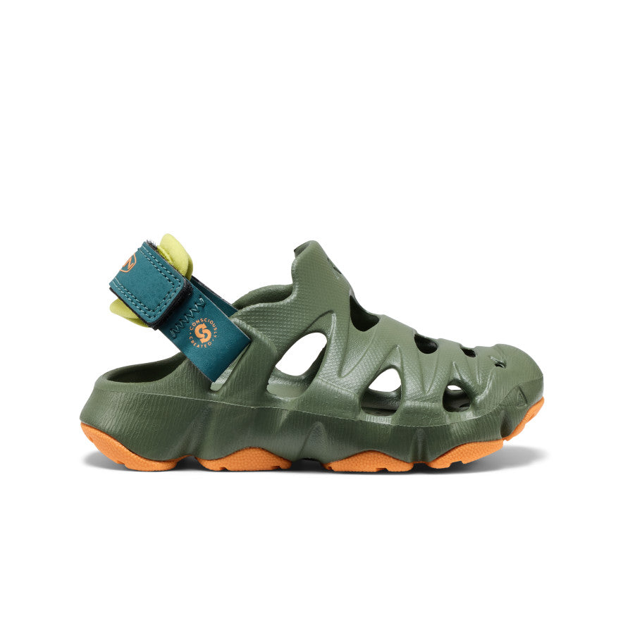 Toddlers HyperFLT Clog Bronze GreenOrange Peel