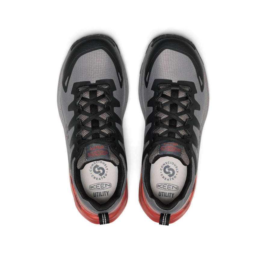 Mens Targhee Blur Work Shoe Carbon Toe Steel GreyBlack