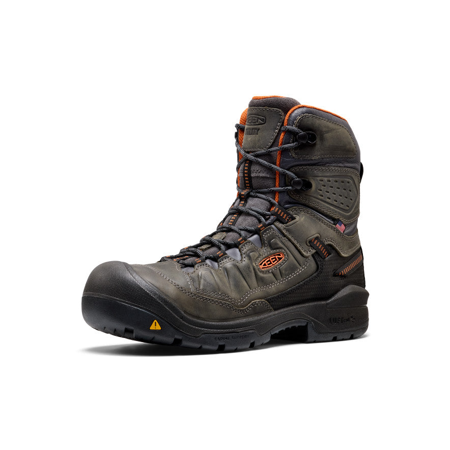 Mens Targhee IV 8 Waterproof Work Boot Carbon Toe MagnetBlack