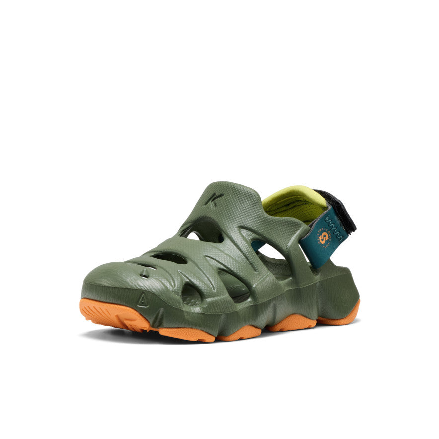Toddlers HyperFLT Clog Bronze GreenOrange Peel