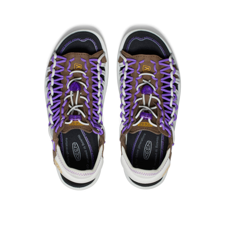 Womens UNEEK II Open Toe x emmi Dark EarthTillandsia Purple