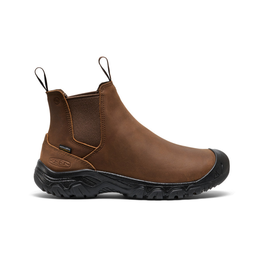 Mens Anchorage IV Waterproof Boot Wide Dark EarthBlack