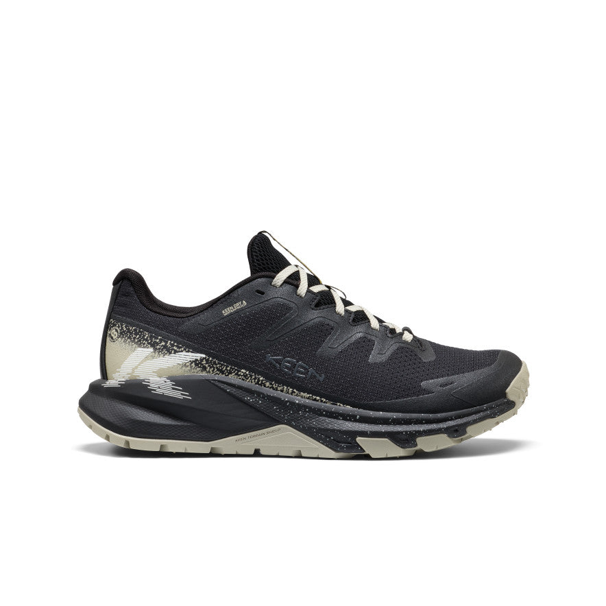 Mens Targhee Apex Wide Waterproof Hiking Shoe BlackAbbey Stone