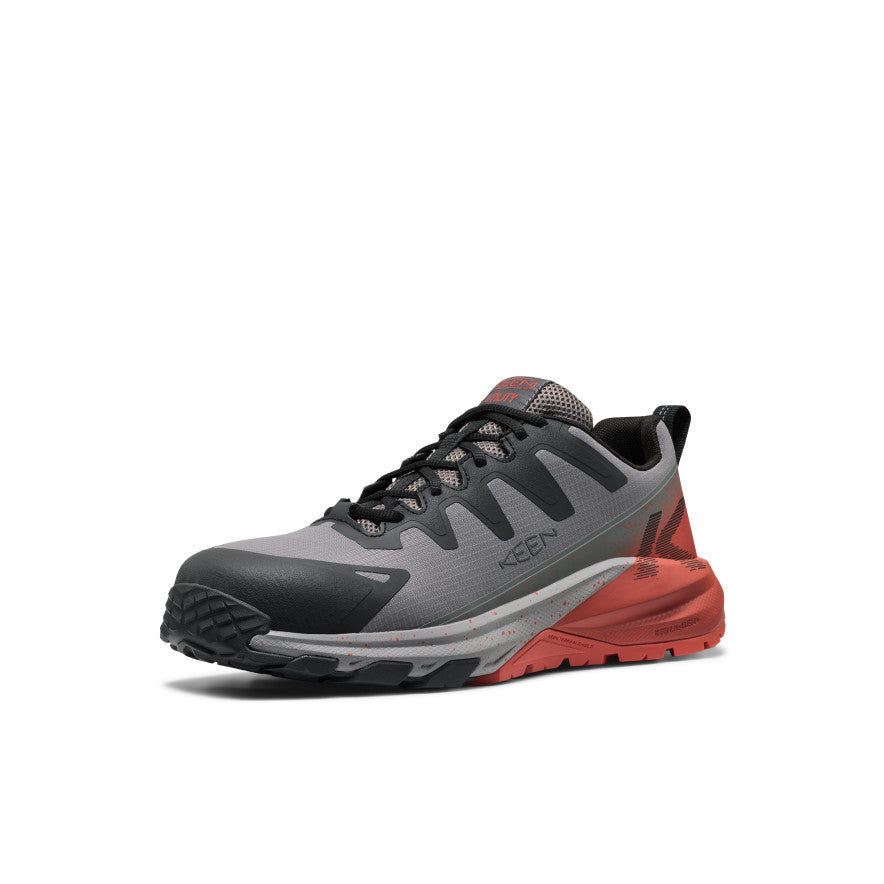 Mens Targhee Blur Work Shoe Carbon Toe Steel GreyBlack