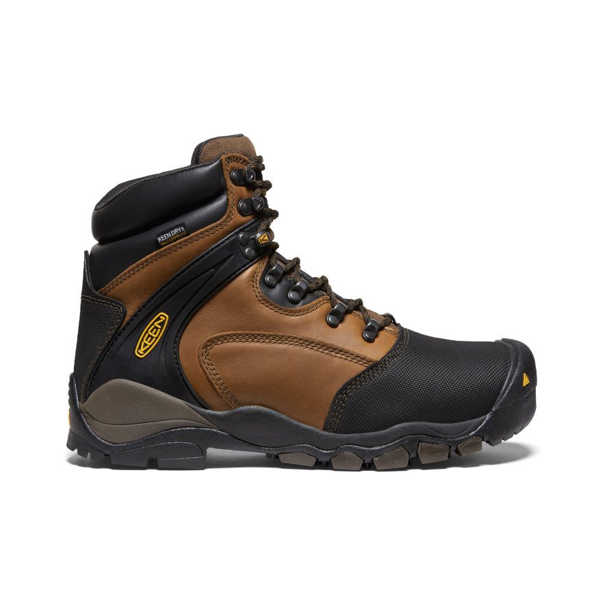Mens Louisville 6 MET Waterproof Boot Steel Toe Slate Black