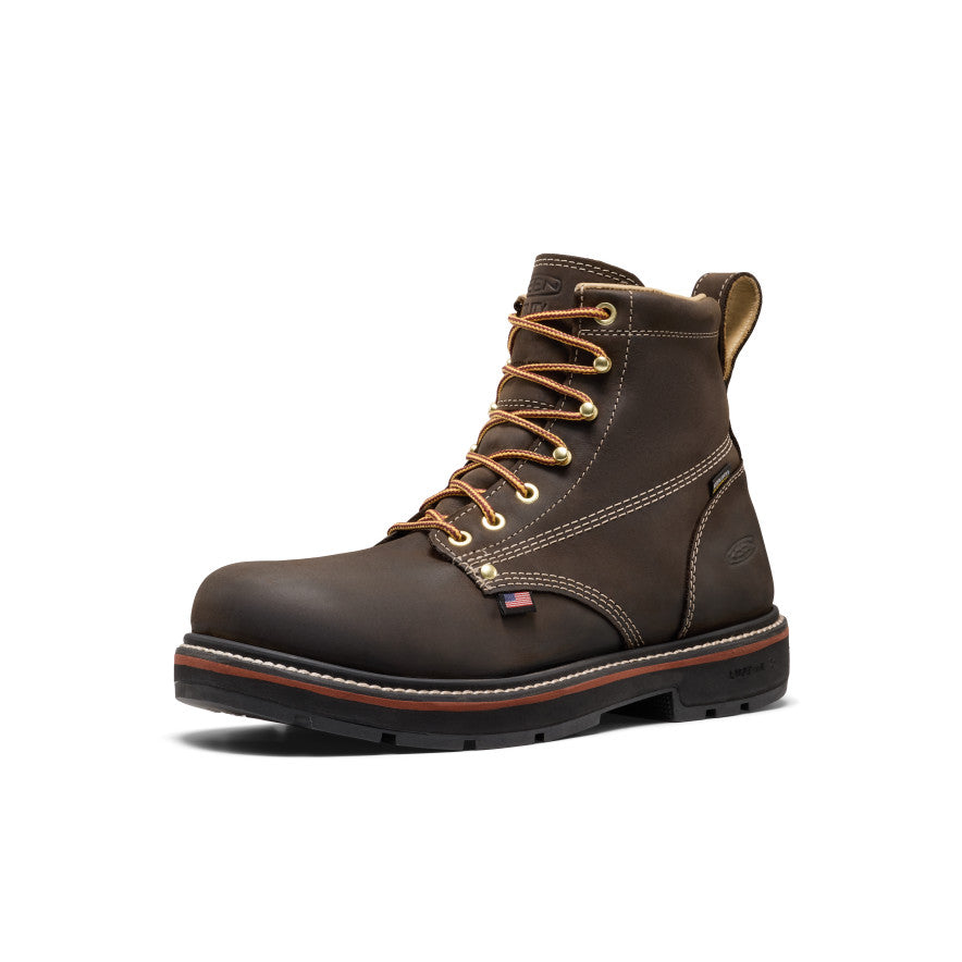 Mens Liberty 6 Waterproof 90 Heel Boot Carbon Toe Coffee BeanBlack