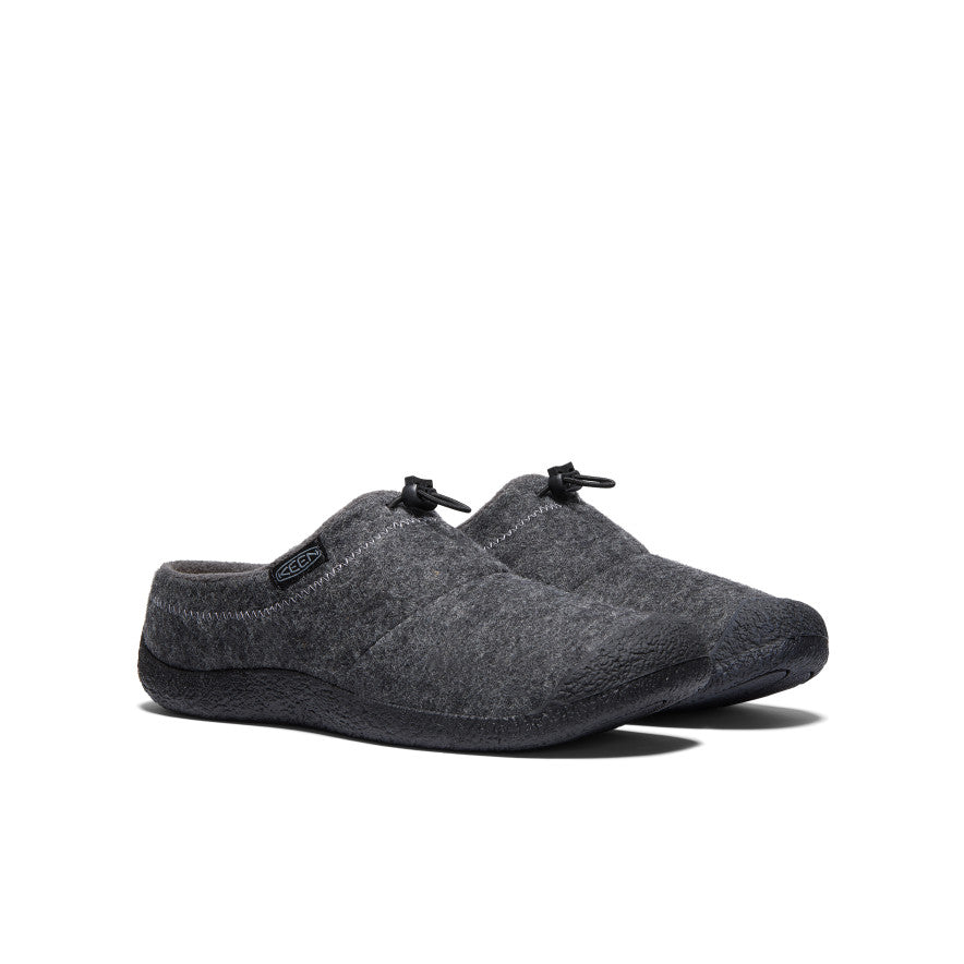 Mens Howser III Slide Charcoal Grey FeltBlack